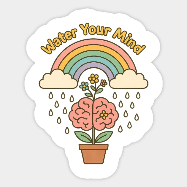 Water Your Mind (Mind Garden) Sticker by Fauzi's Store